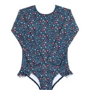 Girls Midnight Vineyard Rashguard One Piece size 7/8
